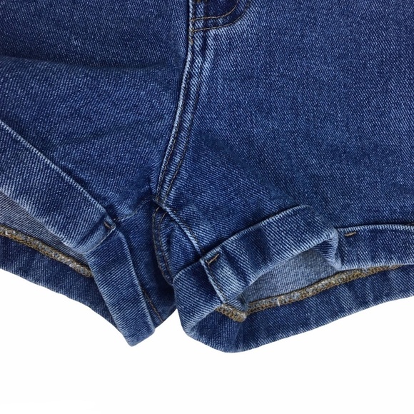 PACSUN Mom Short High Rise Waist Jean Denim Double Yoke Western Flair Size 28 - Picture 5 of 11